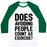 Virgin Teez  Baseball Tee Unisex Classic Baseball Tee / x-small / White/Dark Green DOES AVOIDING PEOPLE COUNT AS EXERCISE UNISEX CLASSIC BASEBALL TEE