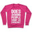 Virgin Teez  Pullover Crewneck Sweatshirt / x-small / Deep Pink DOES AVOIDING PEOPLE COUNT AS EXERCISE WHITE PRINT CREWNECK SWEATSHIRT
