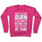 Virgin Teez  Pullover Crewneck Sweatshirt / x-small / Deep Pink DOES CRYING BURN CALORIES BECAUSE I AM AN EXPERT AT THAT CREWNECK SWEATSHIRT