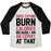 Virgin Teez  Baseball Tee Unisex Tri-Blend Baseball Tee / small / Oatmeal / Black DOES CRYING BURN CALORIES BECAUSE I AM AN EXPERT AT THAT UNISEX TRI-BLEND BASEBALL TEE