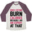 Virgin Teez  Baseball Tee Unisex Tri-Blend Baseball Tee / small / Oatmeal / Maroon DOES CRYING BURN CALORIES BECAUSE I AM AN EXPERT AT THAT UNISEX TRI-BLEND BASEBALL TEE