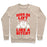 Virgin Teez  Pullover Crewneck Sweatshirt / x-small / Heathered Oatmeal DOES HE LIFT LIKE A BITCH? CREWNECK SWEATSHIRT