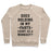 Virgin Teez  Pullover Crewneck Sweatshirt / x-small / Heathered Oatmeal DOES HOLDING IN MY FARTS COUNT AS A WORKOUT CREWNECK SWEATSHIRT
