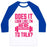 Virgin Teez  Baseball Tee Unisex Classic Baseball Tee / x-small / White/Blue DOES IT LOOK LIKE I WANT TO TALK? UNISEX CLASSIC BASEBALL TEE