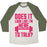 Virgin Teez  Baseball Tee Unisex Tri-Blend Baseball Tee / small / Oatmeal / Moss DOES IT LOOK LIKE I WANT TO TALK? UNISEX TRI-BLEND BASEBALL TEE