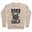 Virgin Teez  Pullover Crewneck Sweatshirt / x-small / Heathered Oatmeal DOES KNITTING COUNT AS CARDIO? CREWNECK SWEATSHIRT