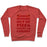 Virgin Teez  Pullover Crewneck Sweatshirt / x-small / Heathered Red DOES RUNNING OUT OF PIZZA COUNT AS CARDIO CREWNECK SWEATSHIRT