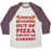 Virgin Teez  Baseball Tee Unisex Tri-Blend Baseball Tee / small / Oatmeal / Maroon DOES RUNNING OUT OF PIZZA COUNT AS CARDIO UNISEX TRI-BLEND BASEBALL TEE