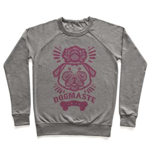 Virgin Teez  Pullover Crewneck Sweatshirt / x-small / Heathered Gray DOGMASTE CREWNECK SWEATSHIRT