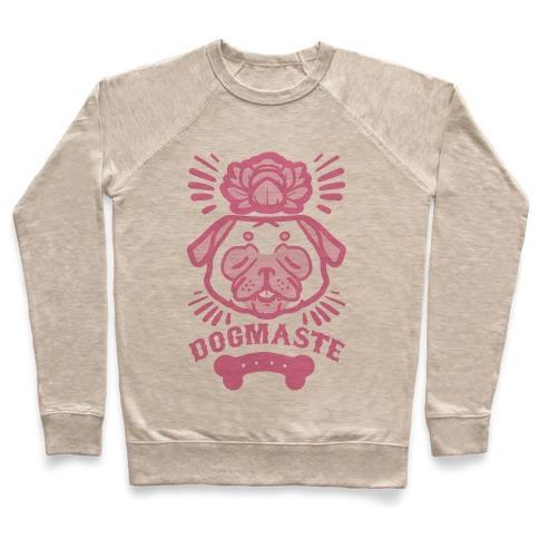 Virgin Teez  Pullover Crewneck Sweatshirt / x-small / Heathered Oatmeal DOGMASTE CREWNECK SWEATSHIRT