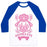 Virgin Teez  Baseball Tee Unisex Classic Baseball Tee / x-small / White/Blue DOGMASTE UNISEX CLASSIC BASEBALL TEE