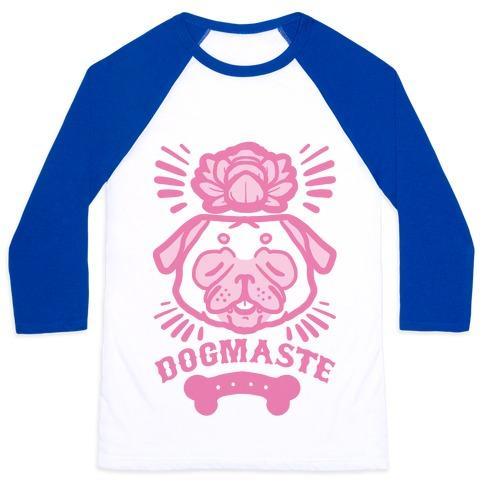 Virgin Teez  Baseball Tee Unisex Classic Baseball Tee / x-small / White/Blue DOGMASTE UNISEX CLASSIC BASEBALL TEE