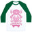 Virgin Teez  Baseball Tee Unisex Classic Baseball Tee / x-small / White/Dark Green DOGMASTE UNISEX CLASSIC BASEBALL TEE