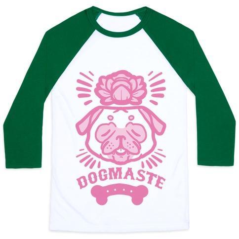 Virgin Teez  Baseball Tee Unisex Classic Baseball Tee / x-small / White/Dark Green DOGMASTE UNISEX CLASSIC BASEBALL TEE