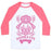 Virgin Teez  Baseball Tee Unisex Classic Baseball Tee / x-small / White/Neon Pink DOGMASTE UNISEX CLASSIC BASEBALL TEE