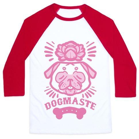 Virgin Teez  Baseball Tee Unisex Classic Baseball Tee / x-small / White/Red DOGMASTE UNISEX CLASSIC BASEBALL TEE