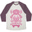 Virgin Teez  Baseball Tee Unisex Tri-Blend Baseball Tee / small / Oatmeal / Maroon DOGMASTE UNISEX TRI-BLEND BASEBALL TEE