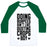 Virgin Teez  Baseball Tee Unisex Classic Baseball Tee / x-small / White/Dark Green DOING BURPEES AIN'T LIKE DUSTING CROPS, BOY UNISEX CLASSIC BASEBALL TEE