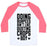 Virgin Teez  Baseball Tee Unisex Classic Baseball Tee / x-small / White/Neon Pink DOING BURPEES AIN'T LIKE DUSTING CROPS, BOY UNISEX CLASSIC BASEBALL TEE