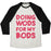 Virgin Teez  Baseball Tee Unisex Tri-Blend Baseball Tee / small / Oatmeal / Black DOING WODS FOR MY BODS UNISEX TRI-BLEND BASEBALL TEE