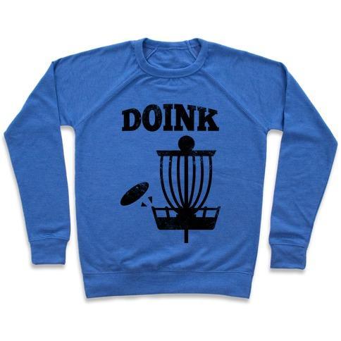 Virgin Teez  Pullover Crewneck Sweatshirt / x-small / Heathered Blue DOINK CREWNECK SWEATSHIRT