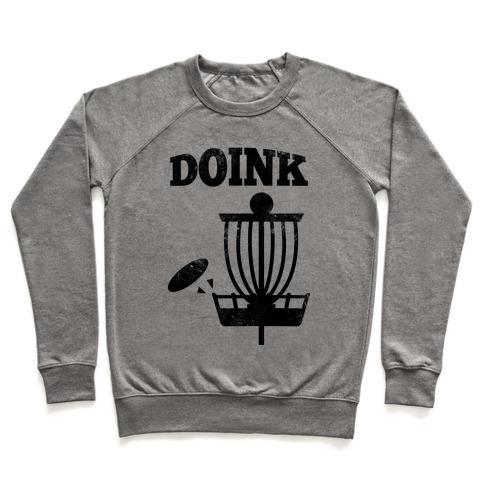 Virgin Teez  Pullover Crewneck Sweatshirt / x-small / Heathered Gray DOINK CREWNECK SWEATSHIRT
