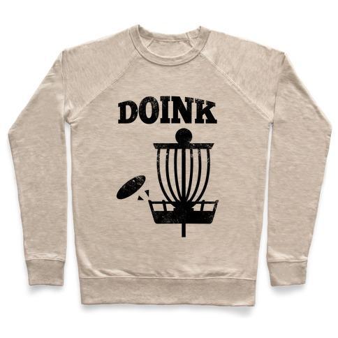 Virgin Teez  Pullover Crewneck Sweatshirt / x-small / Heathered Oatmeal DOINK CREWNECK SWEATSHIRT