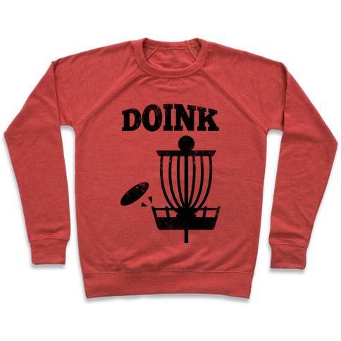 Virgin Teez  Pullover Crewneck Sweatshirt / x-small / Heathered Red DOINK CREWNECK SWEATSHIRT