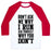Virgin Teez  Baseball Tee Unisex Classic Baseball Tee / x-small / White/Red DON'T ASK ME WHY I RUN UNISEX CLASSIC BASEBALL TEE