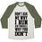 Virgin Teez  Baseball Tee Unisex Tri-Blend Baseball Tee / small / Oatmeal / Moss DON'T ASK ME WHY I RUN UNISEX TRI-BLEND BASEBALL TEE