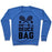 Virgin Teez  Pullover Crewneck Sweatshirt / x-small / Heathered Blue DON'T BE A DEUCE BAG CREWNECK SWEATSHIRT