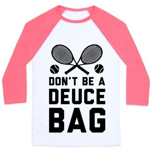 Virgin Teez  Baseball Tee Unisex Classic Baseball Tee / x-small / White/Neon Pink DON'T BE A DEUCE BAG UNISEX CLASSIC BASEBALL TEE