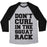 Virgin Teez  Baseball Tee Unisex Tri-Blend Baseball Tee / small / Athletic Gray / Black DON'T CURL IN THE SQUAT RACK UNISEX TRI-BLEND BASEBALL TEE
