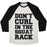 Virgin Teez  Baseball Tee Unisex Tri-Blend Baseball Tee / small / Oatmeal / Black DON'T CURL IN THE SQUAT RACK UNISEX TRI-BLEND BASEBALL TEE