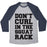Virgin Teez  Baseball Tee Unisex Tri-Blend Baseball Tee / small / Athletic Gray / Navy DON'T CURL IN THE SQUAT RACK UNISEX TRI-BLEND BASEBALL TEE