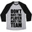 Virgin Teez  Baseball Tee Unisex Tri-Blend Baseball Tee / small / Athletic Gray / Black DON'T HATE THE PLAYER, HATE THE TEAM UNISEX TRI-BLEND BASEBALL TEE
