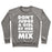 Virgin Teez  Pullover Crewneck Sweatshirt / x-small / Heathered Gray DON'T JUDGE A GIRL BY HER WORKOUT MIX CREWNECK SWEATSHIRT