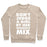 Virgin Teez  Pullover Crewneck Sweatshirt / x-small / Heathered Oatmeal DON'T JUDGE A GIRL BY HER WORKOUT MIX CREWNECK SWEATSHIRT