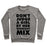 Virgin Teez  Pullover Crewneck Sweatshirt / x-small / Heathered Gray DON'T JUDGE A GIRL BY HER WORKOUT MIX CREWNECK SWEATSHIRT