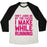 Virgin Teez  Baseball Tee Unisex Tri-Blend Baseball Tee / small / Oatmeal / Black DON'T JUDGE ME WHEN I RUN UNISEX TRI-BLEND BASEBALL TEE