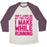 Virgin Teez  Baseball Tee Unisex Tri-Blend Baseball Tee / small / Oatmeal / Maroon DON'T JUDGE ME WHEN I RUN UNISEX TRI-BLEND BASEBALL TEE