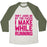 Virgin Teez  Baseball Tee Unisex Tri-Blend Baseball Tee / small / Oatmeal / Moss DON'T JUDGE ME WHEN I RUN UNISEX TRI-BLEND BASEBALL TEE