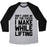 Virgin Teez  Baseball Tee Unisex Tri-Blend Baseball Tee / small / Athletic Gray / Black DON'T JUDGE ME WHILE LIFTING UNISEX TRI-BLEND BASEBALL TEE