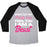 Virgin Teez  Baseball Tee Unisex Tri-Blend Baseball Tee / small / Athletic Gray / Black DON'T LET MY PRETTY FACE FOOL YOU, I'M A BEAST UNISEX TRI-BLEND BASEBALL TEE