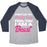 Virgin Teez  Baseball Tee Unisex Tri-Blend Baseball Tee / small / Athletic Gray / Navy DON'T LET MY PRETTY FACE FOOL YOU, I'M A BEAST UNISEX TRI-BLEND BASEBALL TEE