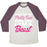 Virgin Teez  Baseball Tee Unisex Tri-Blend Baseball Tee / small / Oatmeal / Maroon DON'T LET MY PRETTY FACE FOOL YOU, I'M A BEAST UNISEX TRI-BLEND BASEBALL TEE