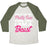 Virgin Teez  Baseball Tee Unisex Tri-Blend Baseball Tee / small / Oatmeal / Moss DON'T LET MY PRETTY FACE FOOL YOU, I'M A BEAST UNISEX TRI-BLEND BASEBALL TEE