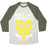 Virgin Teez  Baseball Tee Unisex Tri-Blend Baseball Tee / small / Oatmeal / Moss DON'T LIKE SOFTBALL? YOU ARE OUTTA HERE UNISEX TRI-BLEND BASEBALL TEE