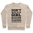 Virgin Teez  Pullover Crewneck Sweatshirt / x-small / Heathered Oatmeal DON'T MESS WITH GIRL SOCCER PLAYERS CREWNECK SWEATSHIRT