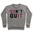 Virgin Teez  Pullover Crewneck Sweatshirt / x-small / Heathered Gray DON'T QUIT. DO IT. CREWNECK SWEATSHIRT